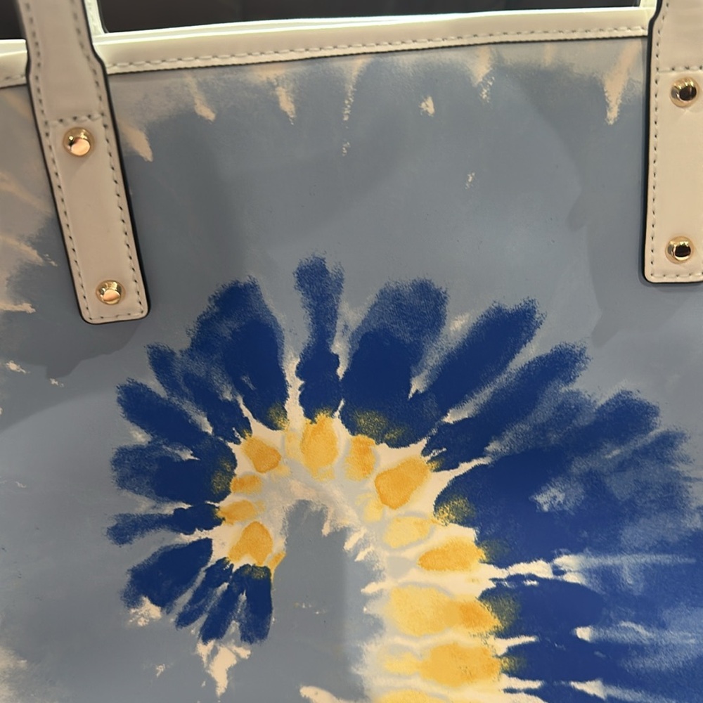 Michael Kors Vibrant Blue and Yellow large tote. NWT - Picture 8 of 13